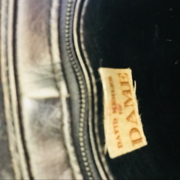 David mehler for Dame Black Leather Clutch - Picture 3 of 7